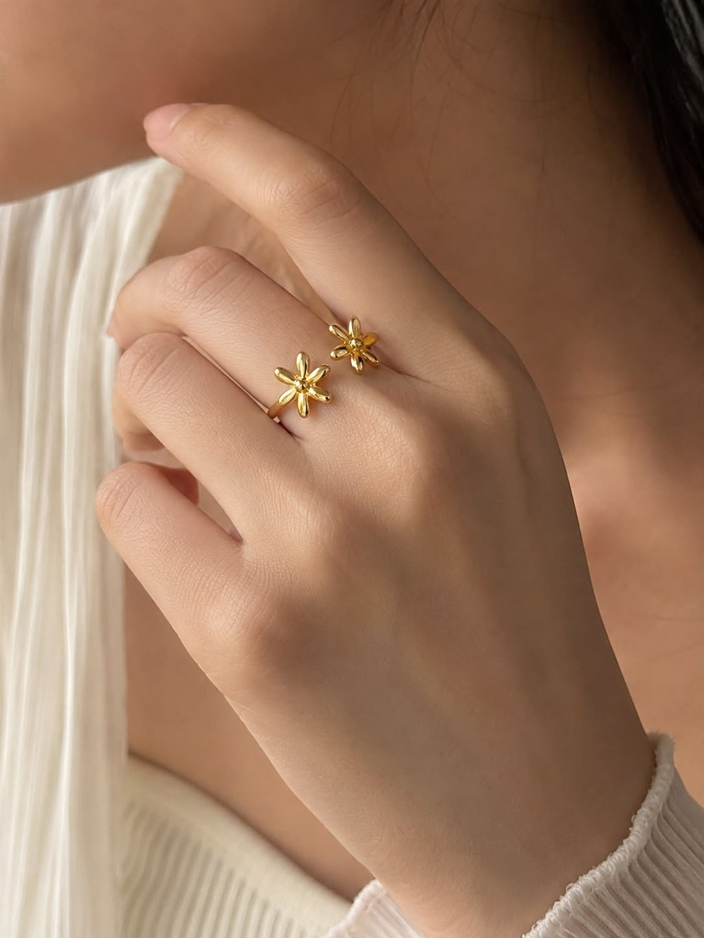 Twin Bloom Ring