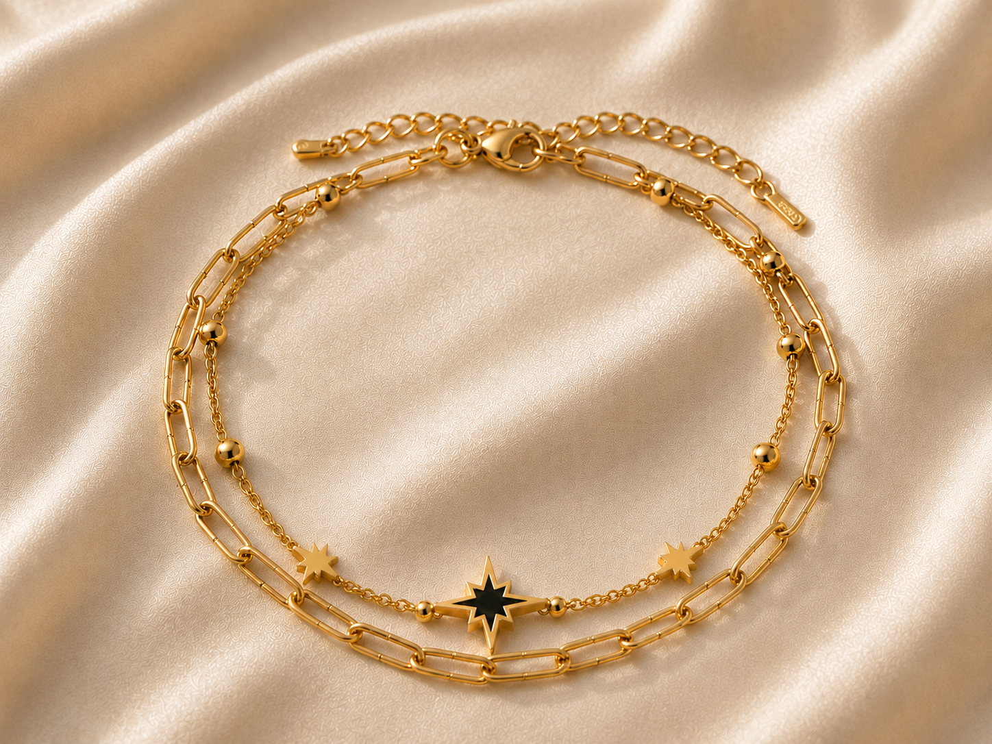 Celestial Star Gold Bracelet – Anti Tarnish Minimal Jewelry