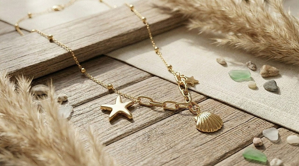 Beach Elements Gold Necklace