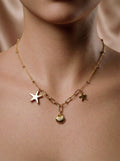 Beach Elements Gold Necklace