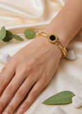 Black Circle Bangle