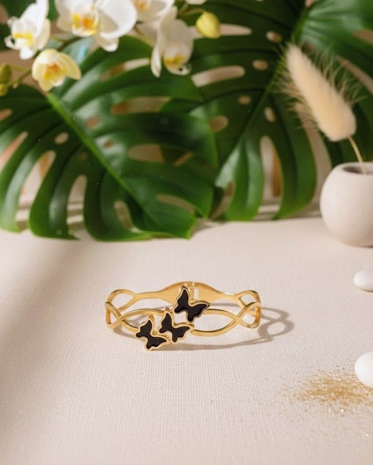 Triple Butterfly Bangle