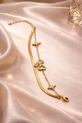 Layered Gold Bracelet Anti Tarnish | Heart Star Charm Jewelry