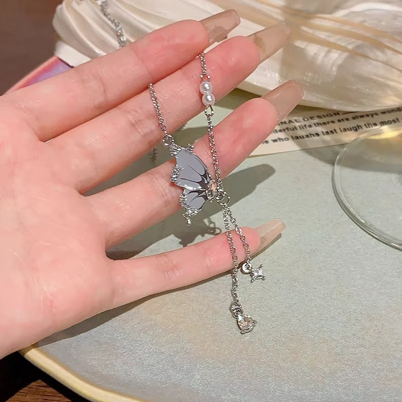 Butterfly Wings Drop Necklace – Dainty Anti Tarnish Jewelry for Women