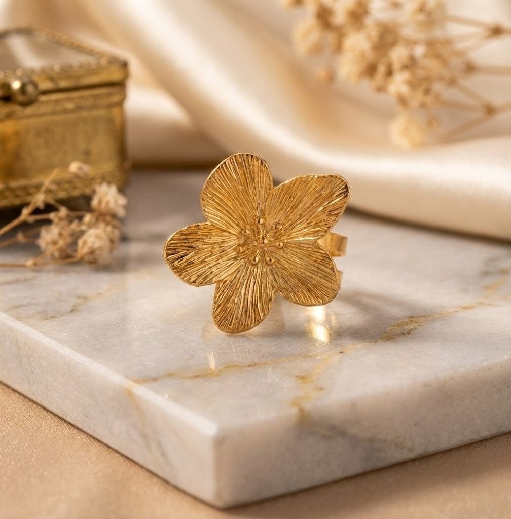 Gold Flower Ring