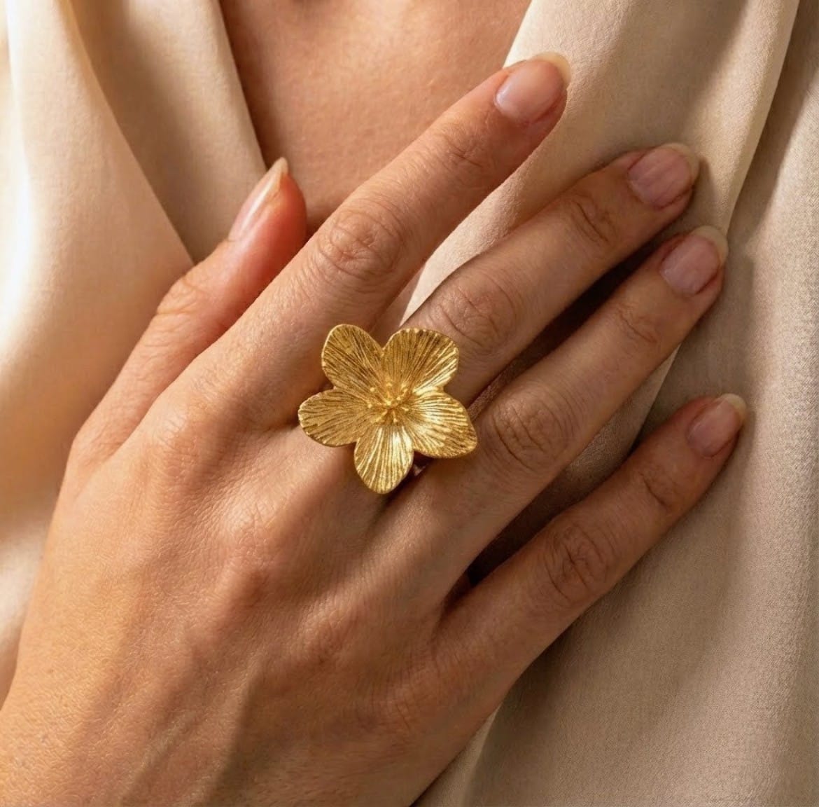 Gold Flower Ring