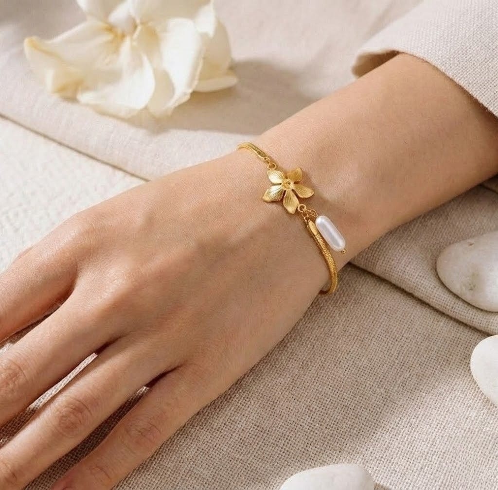 Floral Snake Bracelet