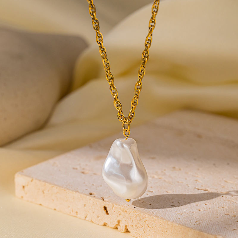 Baroque Pearl Pendant Necklace – Anti Tarnish Luxury Pearl Jewelry