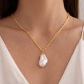 Baroque Pearl Pendant Necklace – Anti Tarnish Luxury Pearl Jewelry