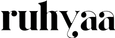 White 'ruhyaa' text on a black background
