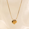 Molten Heart Necklace – Anti Tarnish Bold Statement Jewelry for Women