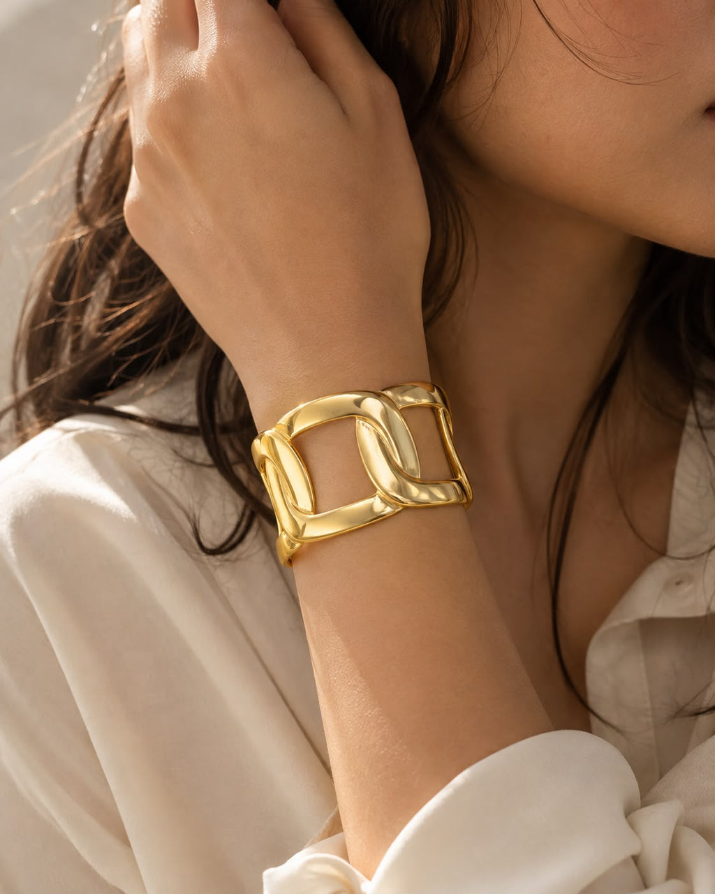 Interlinked Sculpted Bangle