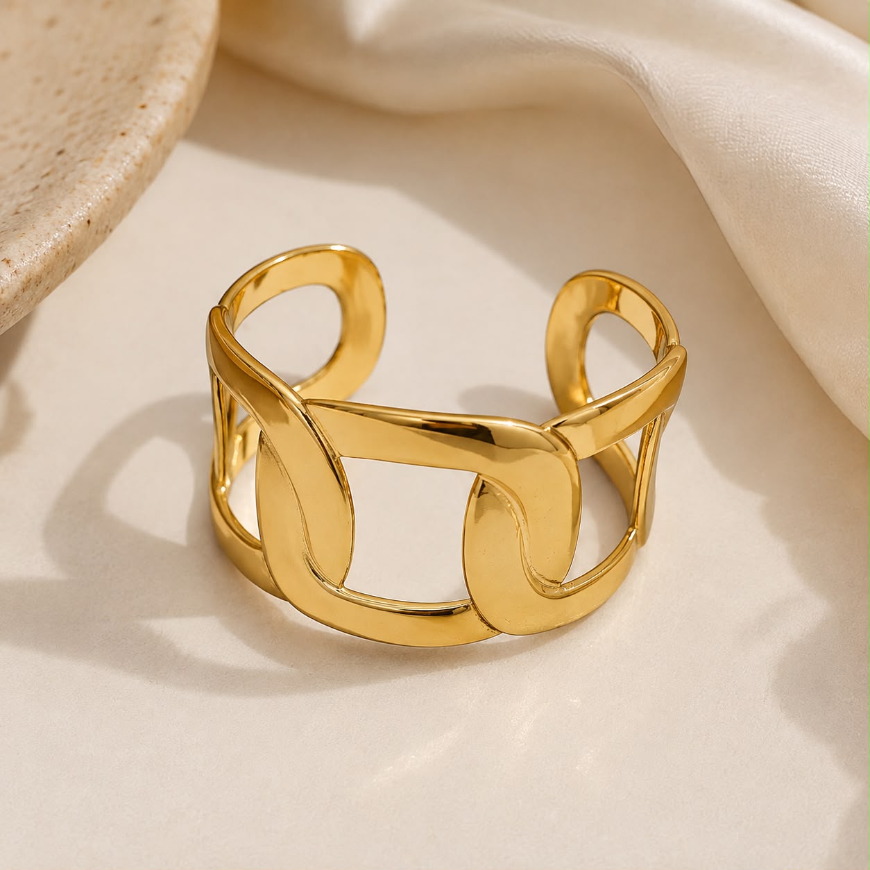 Interlinked Sculpted Bangle