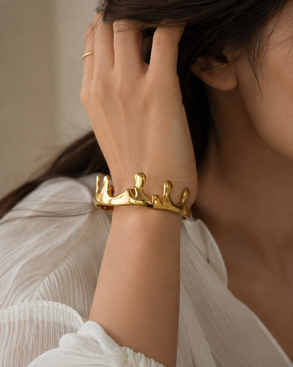 Molten Crown Bangle