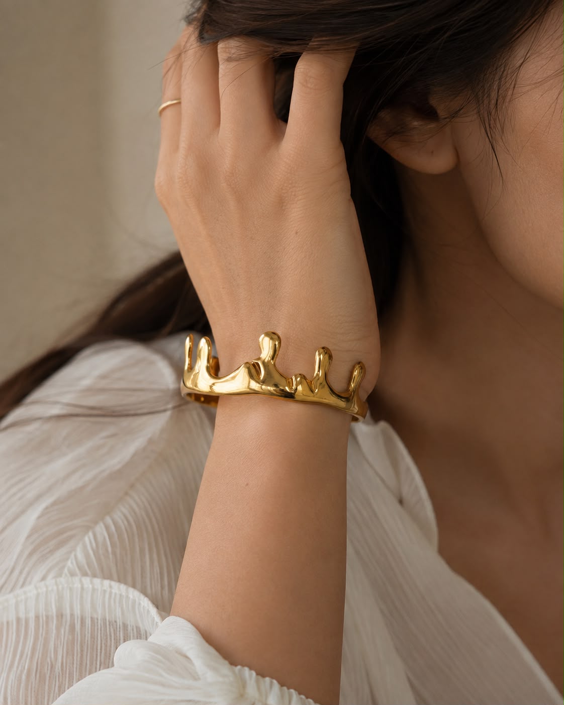 Molten Crown Bangle