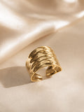 Molten Wave Statement Ring
