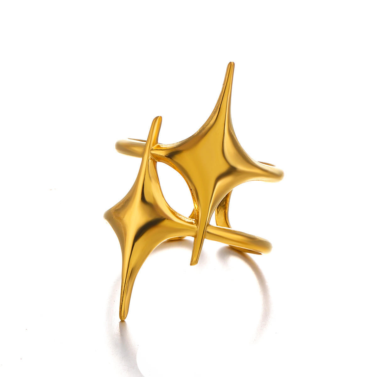 Nova Star Ring – Anti Tarnish Bold Statement Gold Ring for Women