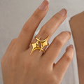 Nova Star Ring – Anti Tarnish Bold Statement Gold Ring for Women