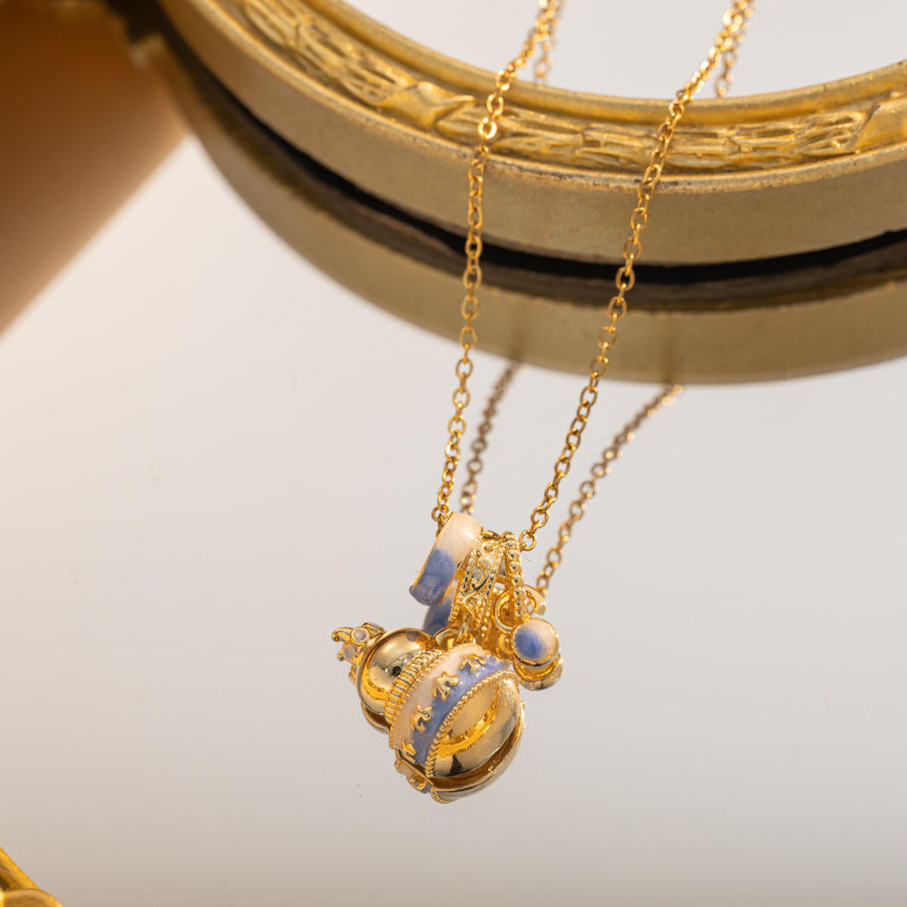 Celestial Orb Pendant Necklace – Anti Tarnish Statement Jewelry Women