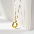 Gold Loop Necklace – Minimal Anti Tarnish Everyday Pendant for Women