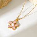 Blossom Pearl Pendant Necklace – Anti Tarnish Floral Pearl Jewelry