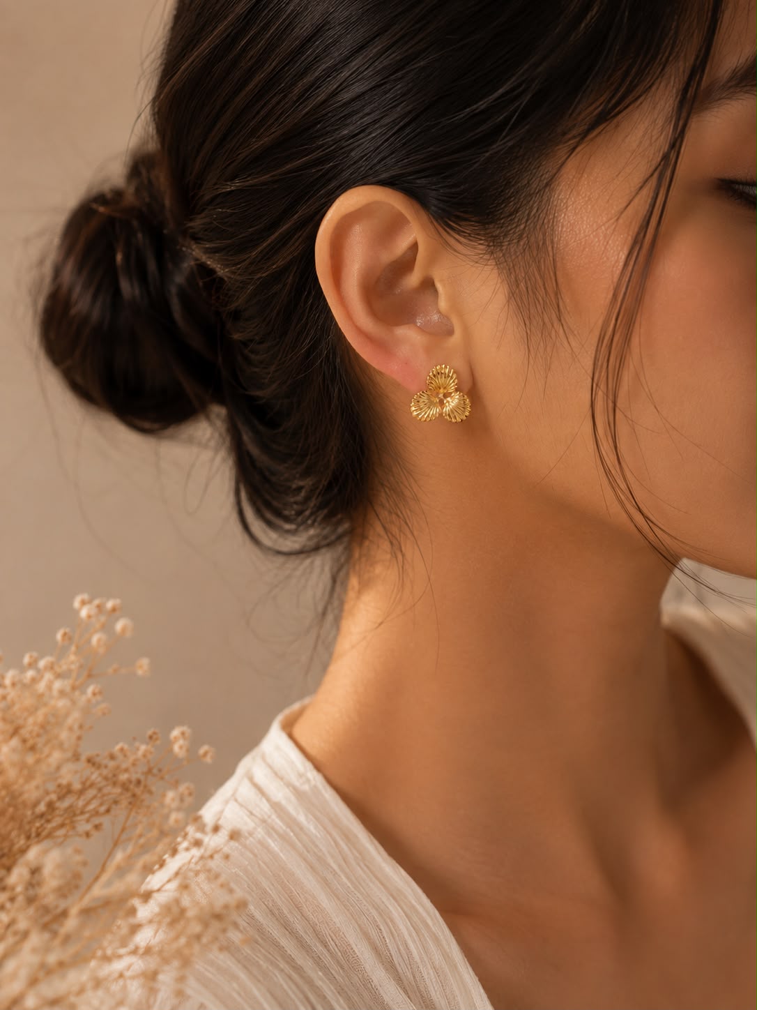 Shell Trio Statement Earrings
