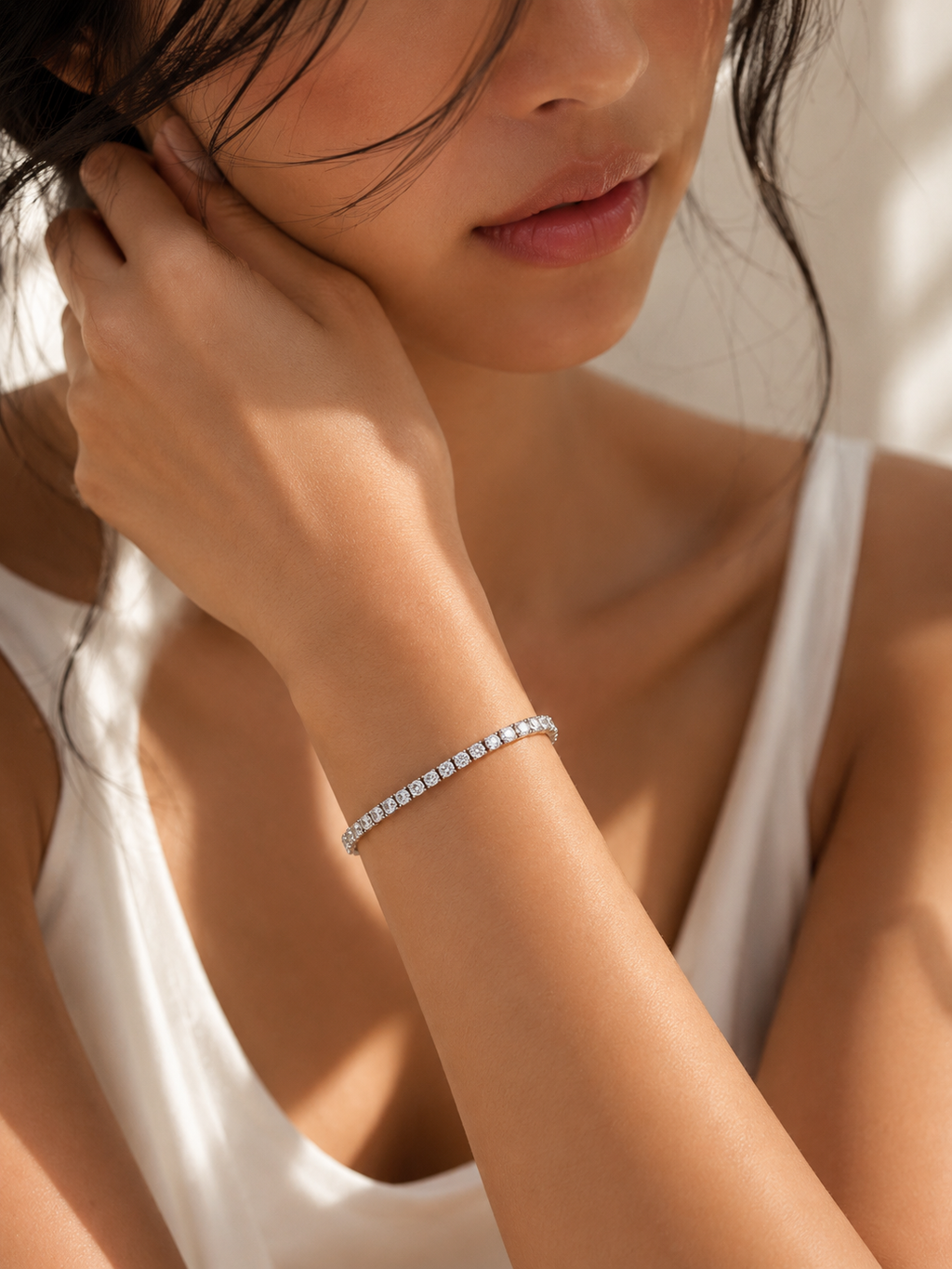 Classic Silver Tennis Bracelet – Anti Tarnish Everyday Jewelry