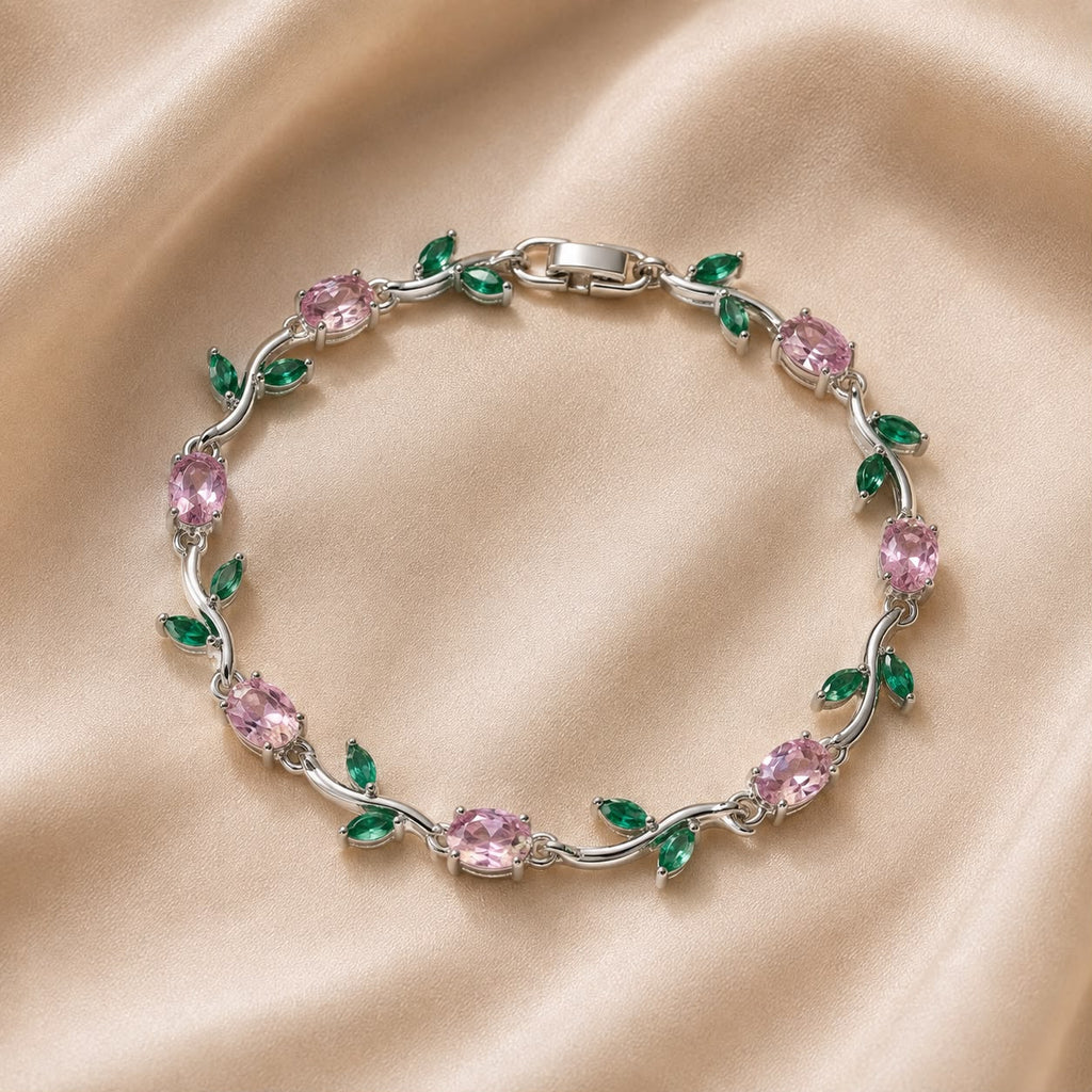 Pink Bloom Tulip Bracelet