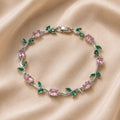 Pink Bloom Tulip Bracelet
