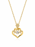 Celeste Heart Pendant Necklace – Anti Tarnish Dainty Jewelry