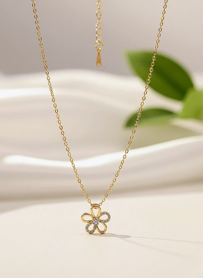 Twirl Flower Necklace