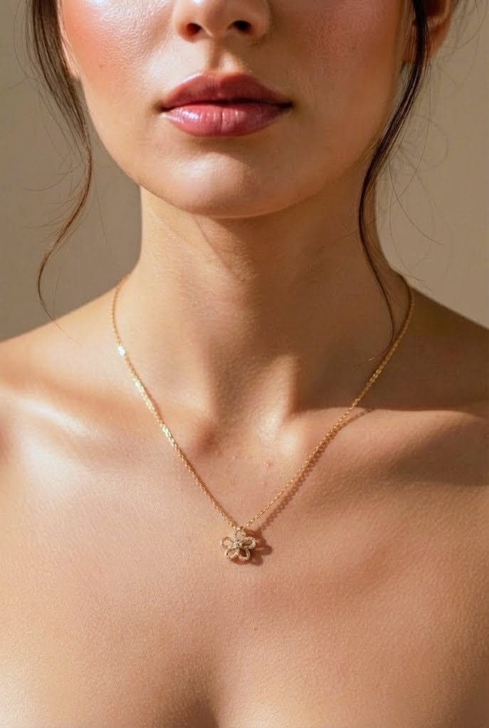 Twirl Flower Necklace