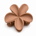 Matte Warm Beige Flower Hair Clutch