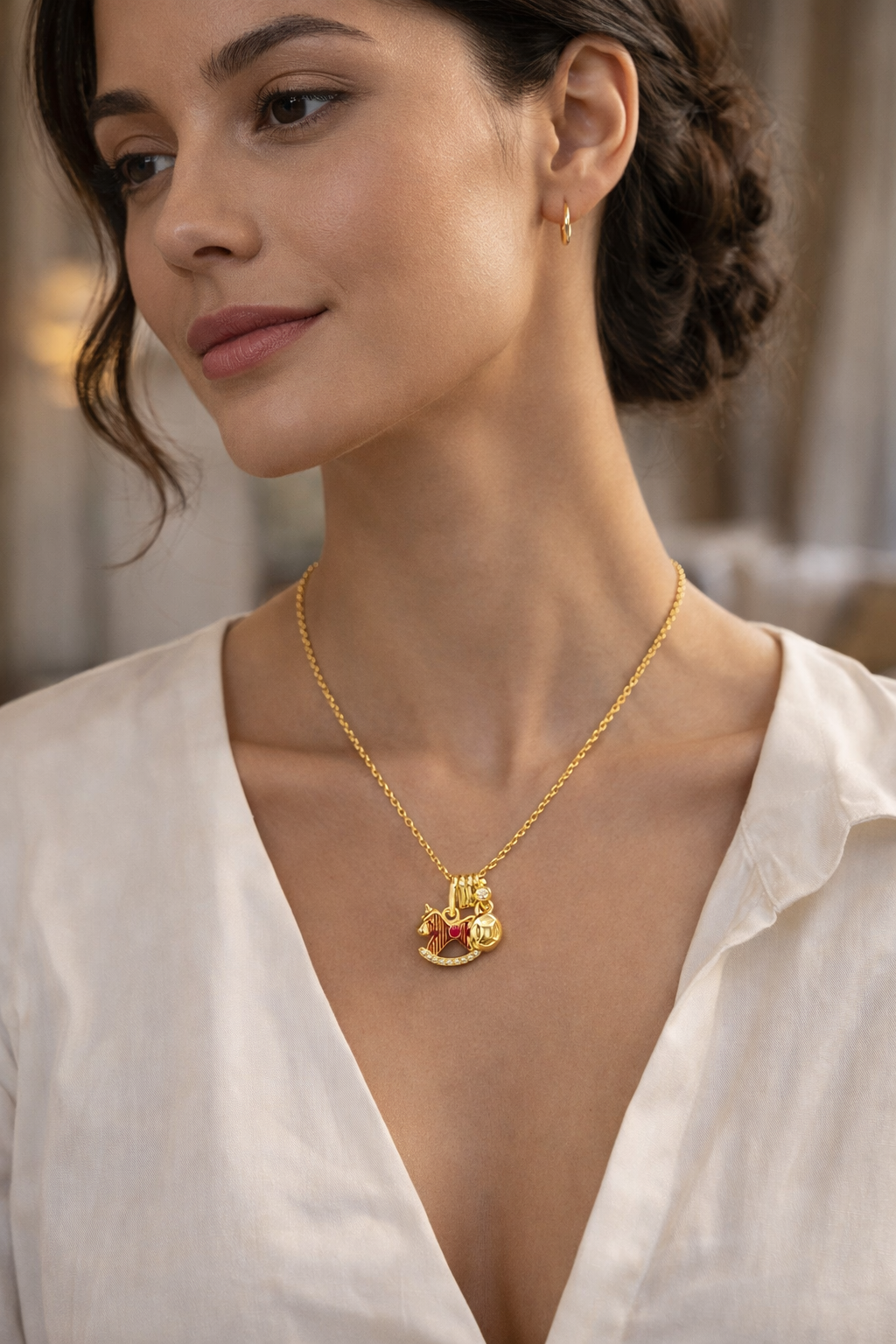 Luxury Horse Pendant Necklace – Anti Tarnish Premium Gold Jewelry