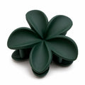 Matte Forest Green Flower Hair Clutch