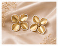 Blooming Daisy Flower Stud Earrings
