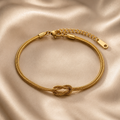 Infinity Knot Gold Bracelet – Anti Tarnish Minimal Jewelry