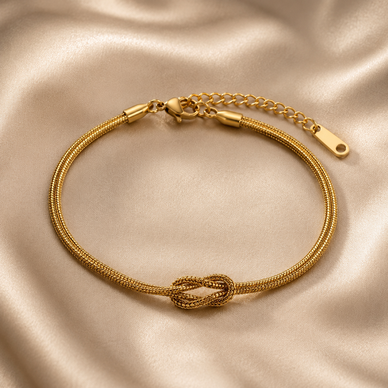 Infinity Knot Gold Bracelet – Anti Tarnish Minimal Jewelry