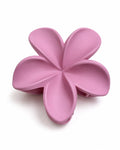 Matte Baby Pink Flower Hair Clutch
