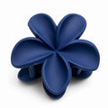 Matte Midnight Blue Flower Hair Clutch