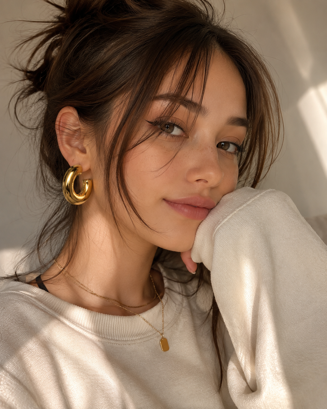 Bold Gold Hoop Earrings – Anti Tarnish Statement Jewelry