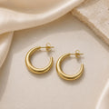 Molten Moon Hoop Earrings