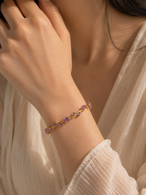 Amethyst Tulip Bracelet