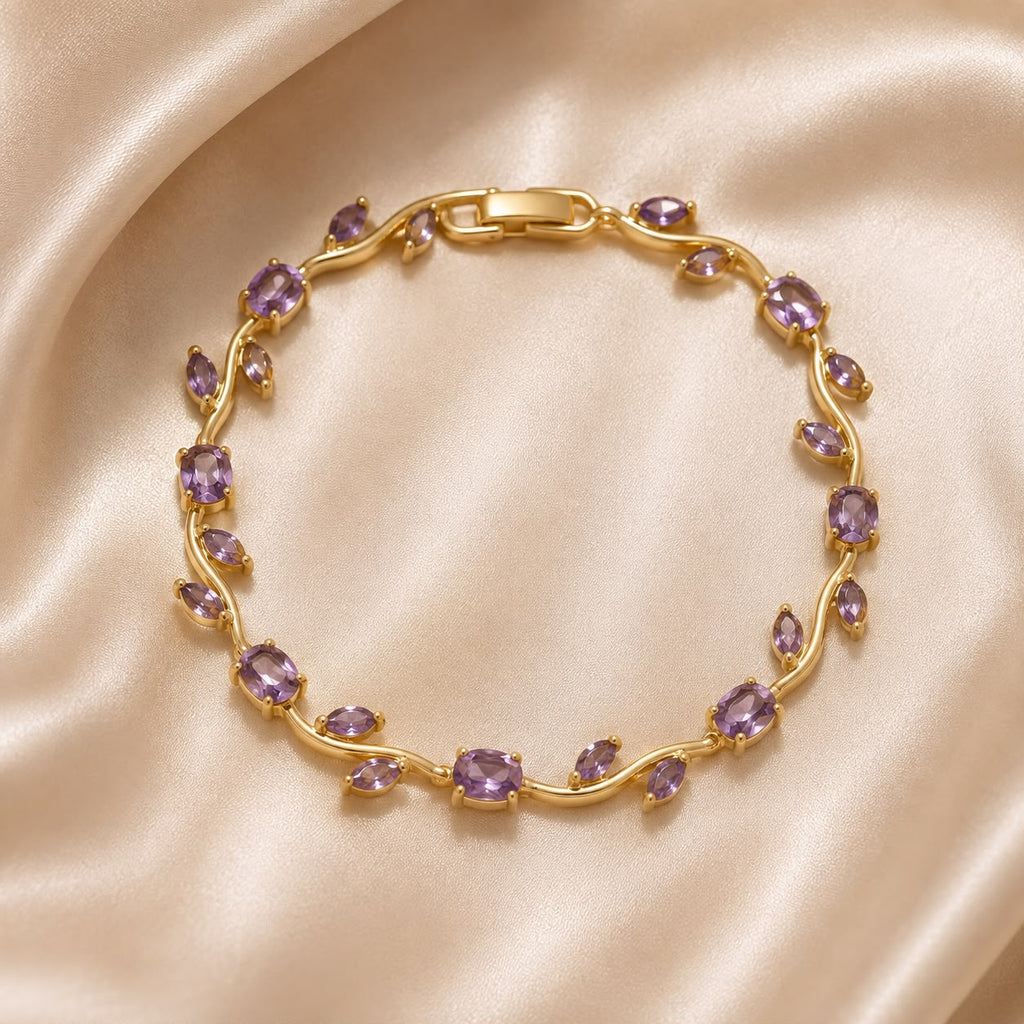 Amethyst Tulip Bracelet