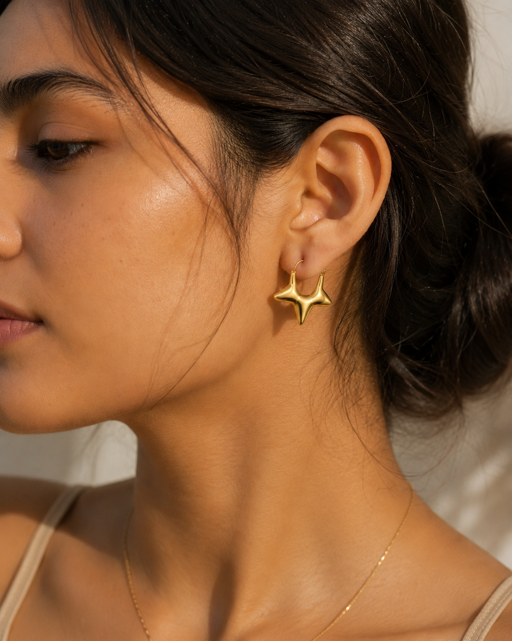 Celestial Star Hoop Earrings