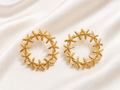 Starfish Gold Hoop Earrings – Anti Tarnish Dainty Jewelry