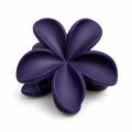 Matte Violet Flower Hair Clutch