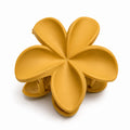 Matte Mustard Yellow Flower Hair Clutch